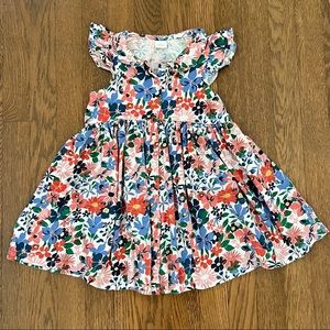 Button front jersey dress (5-6 years)